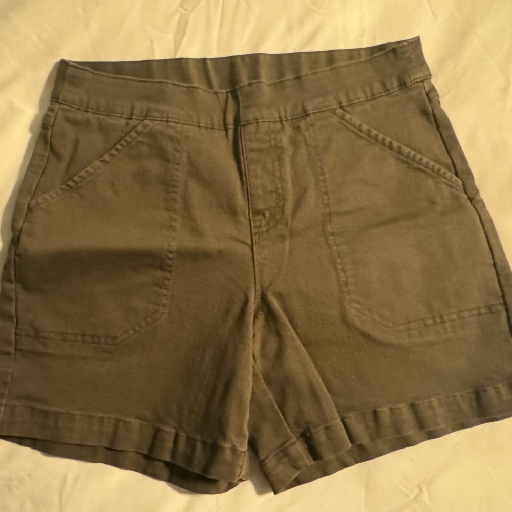 Tan No Zip Shorts